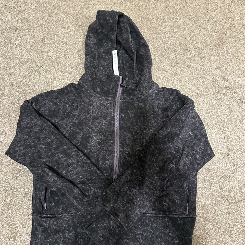 Lululemon Gray Hooded Zip-Up Jacket